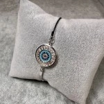 Blazetaki Taşlı Nazar Çelik Bileklik 