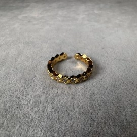 Blazetaki Gold Zirkon Taşlı Tamtur  Yüzük