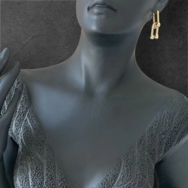 Blazetaki Tiffany Gold Küpe